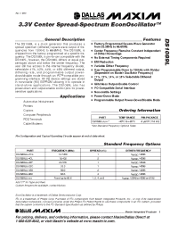 Datasheet DS1089LU-866 manufacturer MAXIM