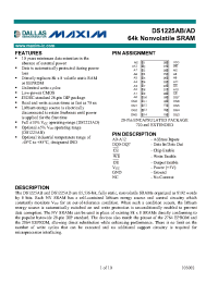 Datasheet DS1225AB/AD manufacturer MAXIM