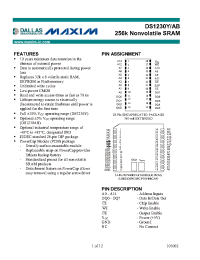 Datasheet DS1230AB-70 manufacturer MAXIM
