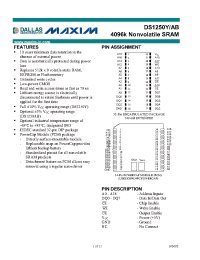 Datasheet DS1250Y/AB manufacturer MAXIM