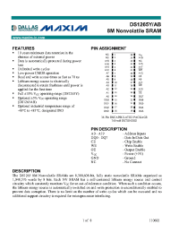 Datasheet DS1265Y manufacturer MAXIM
