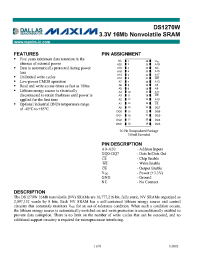 Datasheet DS1270W-100 manufacturer MAXIM