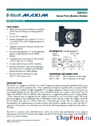 Datasheet DS1411-S09 manufacturer MAXIM