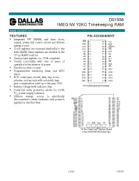 Datasheet DS1556WP manufacturer MAXIM