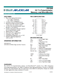 Datasheet DS1846 manufacturer MAXIM