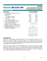 Datasheet DS1848-010 manufacturer MAXIM