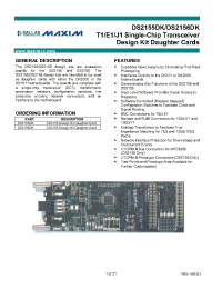 Datasheet DS2155DK manufacturer MAXIM