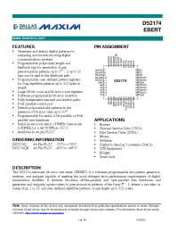 Datasheet DS2174Q manufacturer MAXIM