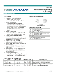 Datasheet DS2751E-025 manufacturer MAXIM