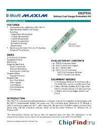 Datasheet DS2751K manufacturer MAXIM
