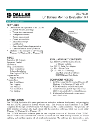 Datasheet DS2760K manufacturer MAXIM