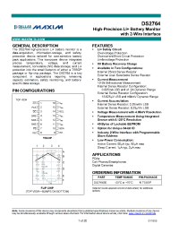 Datasheet DS2764BE-025 manufacturer MAXIM