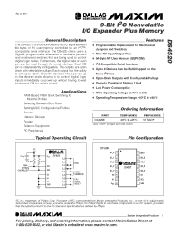 Datasheet DS4520 manufacturer MAXIM