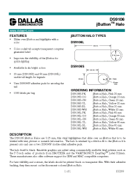 Datasheet DS9106S-WH manufacturer MAXIM