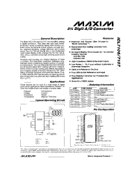 Datasheet ICL7106C/D manufacturer MAXIM