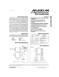 Datasheet ICL7116CJL manufacturer MAXIM