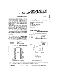 Datasheet ICL7126CC/D manufacturer MAXIM