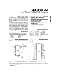 Datasheet ICL7137CPL manufacturer MAXIM