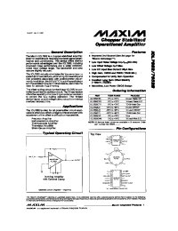 Datasheet ICL7652C/D manufacturer MAXIM