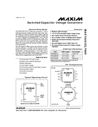 Datasheet ICL7660C manufacturer MAXIM