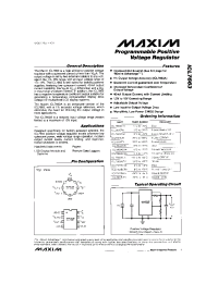 Datasheet ICL7663ACSA manufacturer MAXIM