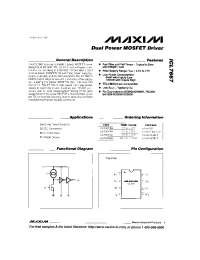 Datasheet ICL7667 manufacturer MAXIM