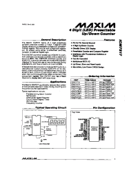 Datasheet ICM7217 manufacturer MAXIM