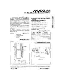 Datasheet ICM7224 manufacturer MAXIM