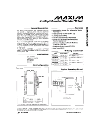 Datasheet ICM7224C manufacturer MAXIM