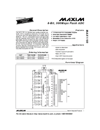 Datasheet MAX1150AIZS manufacturer MAXIM