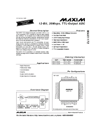 Datasheet MAX1172 manufacturer MAXIM