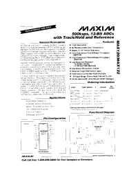 Datasheet MAX120M manufacturer MAXIM
