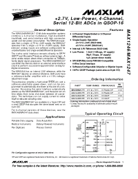 Datasheet MAX1246ACPE manufacturer MAXIM
