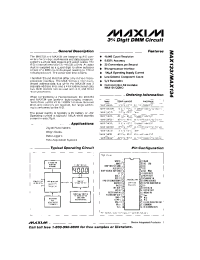 Datasheet MAX134CQH manufacturer MAXIM