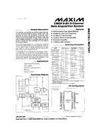 Datasheet MAX161 manufacturer MAXIM
