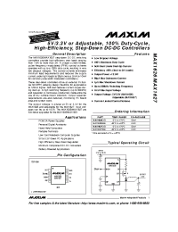 Datasheet MAX1626 manufacturer MAXIM