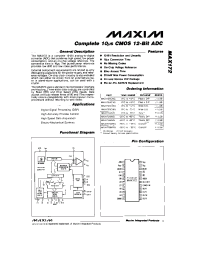 Datasheet MAX172 manufacturer MAXIM