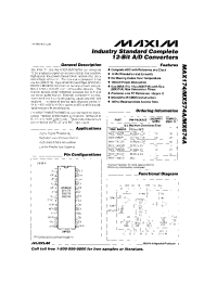 Datasheet MAX174BEWI manufacturer MAXIM