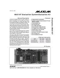 Datasheet MAX187EVKIT-DIP manufacturer MAXIM