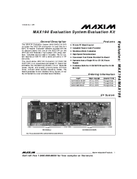Datasheet MAX194EVC16 manufacturer MAXIM