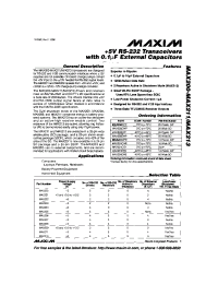 Datasheet MAX200 manufacturer MAXIM