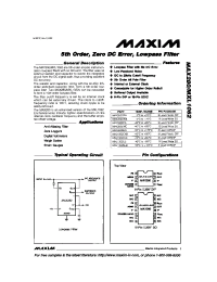 Datasheet MAX280C manufacturer MAXIM