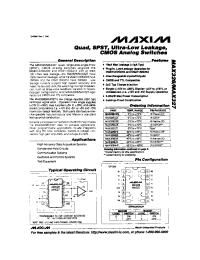 Datasheet MAX326 manufacturer MAXIM