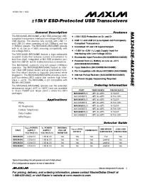Datasheet MAX3456EEUD manufacturer MAXIM
