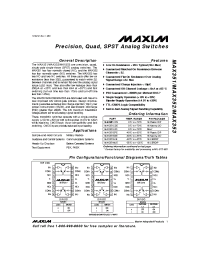 Datasheet MAX351 manufacturer MAXIM