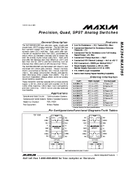 Datasheet MAX364 manufacturer MAXIM