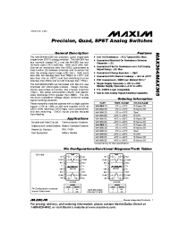 Datasheet MAX364C manufacturer MAXIM
