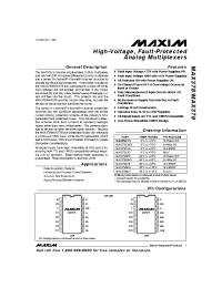 Datasheet MAX378 manufacturer MAXIM