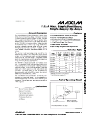 Datasheet MAX406 manufacturer MAXIM
