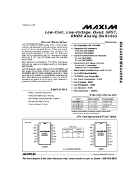 Datasheet MAX4066 manufacturer MAXIM